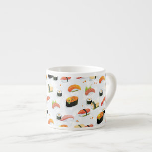 Japanese Food: Sushi Pattern Espresso Cup