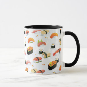 Japanese Food: Sushi Pattern Mug