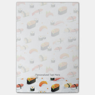 Japanese Food: Sushi Pattern Post-it Notes