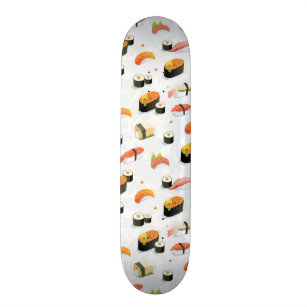 Japanese Food: Sushi Pattern Skateboard