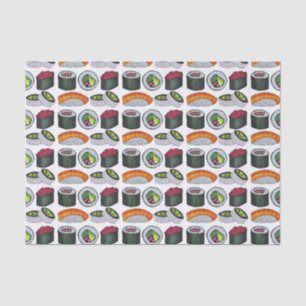 Japanese Food Sushi Rolls Salmon Nigri Tuna Tissue Paper