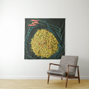 Japanese Foodie lovers Tapestry