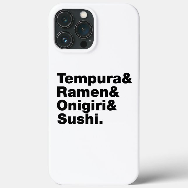 Japanese Foods Tempura & Ramen & Onigiri & Sushi. Case-Mate iPhone Case (Back)