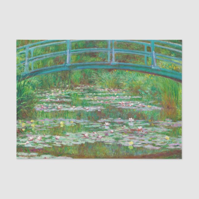 Japanese Footbridge, 1899 by Claude Monet Tissue Paper (Front)