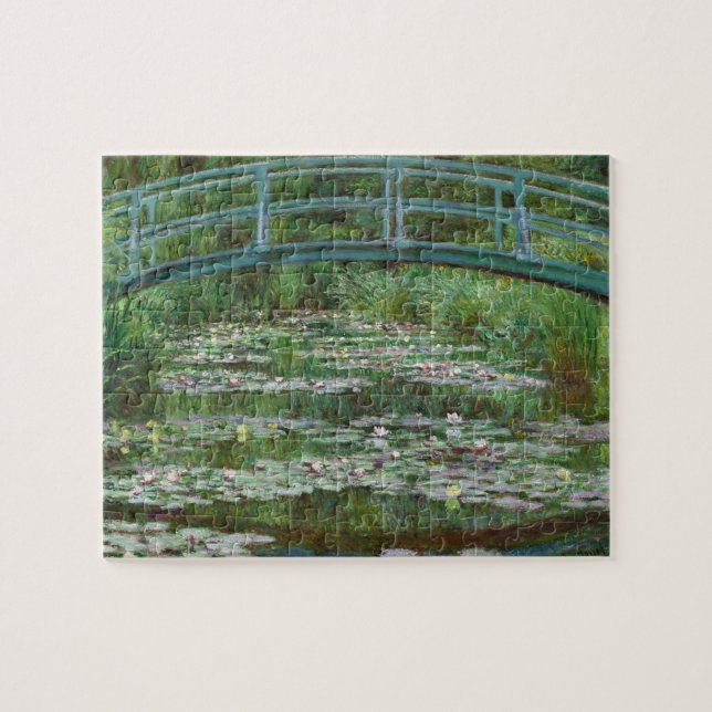 Japanese Footbridge Claude Monet French Art Jigsaw Puzzle (Horizontal)