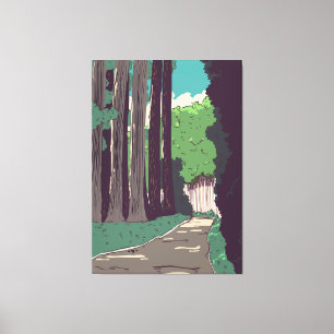 Japanese Forest Canvas Print