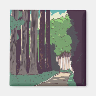 Japanese Forest Magnet