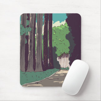 Japanese Forest Mouse Mat
