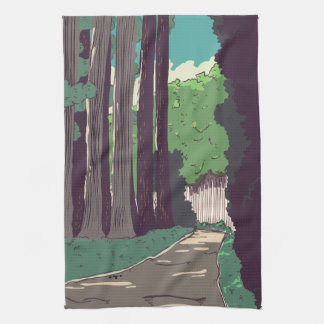 Japanese Forest Tea Towel