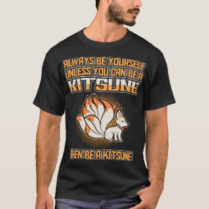 Japanese Fox Cute Funny Anime Kawaii Kitsune Kami T-Shirt