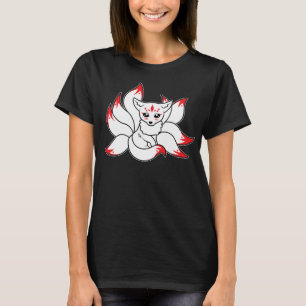 Japanese Fox Cute Funny Kitsune Kami Anime Kawaii  T-Shirt