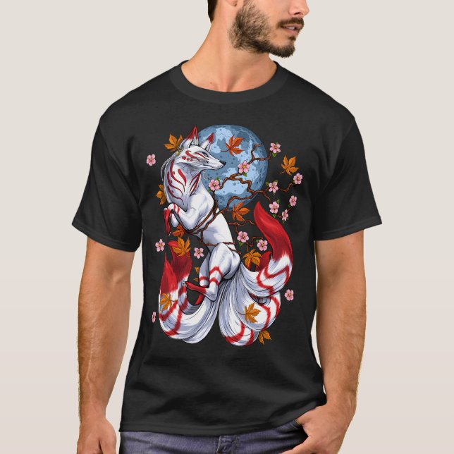 Japanese Fox Kitsune T-Shirt (Front)