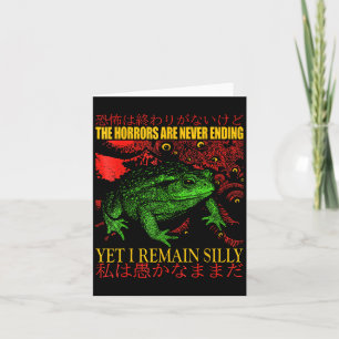 Japanese Frog Horrors Are Never Ending Yet I Remai Card