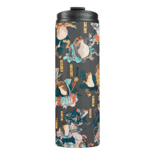 Japanese Frog ukiyo-e Froggies Thermal Tumbler