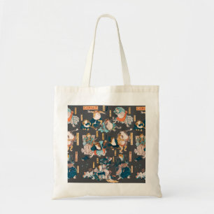 Japanese Frog Woodblock Print Kuniyoshi Ukiyo-e Tote Bag