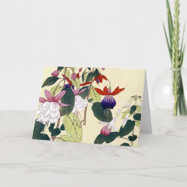 Japanese Fuchsias Card (Front)