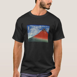 Japanese Fuji Mountains In Clear Weather Red Fuji T-Shirt