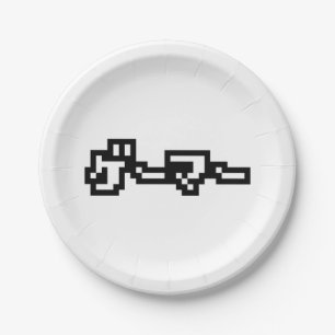 Japanese Gamer ゲーマー Japan Language Nihongo Paper Plate