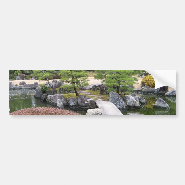 Japanese Garden 日本庭園 Bumper Sticker (Front)