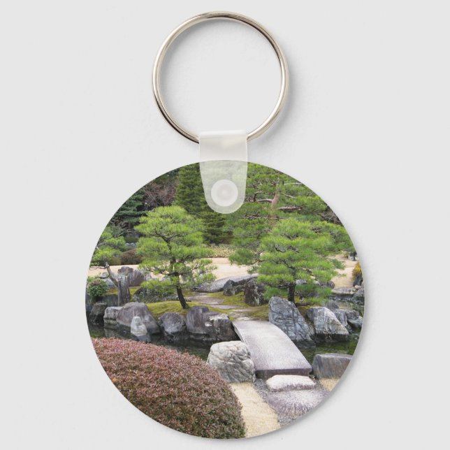 Japanese Garden 日本庭園 Key Ring (Front)