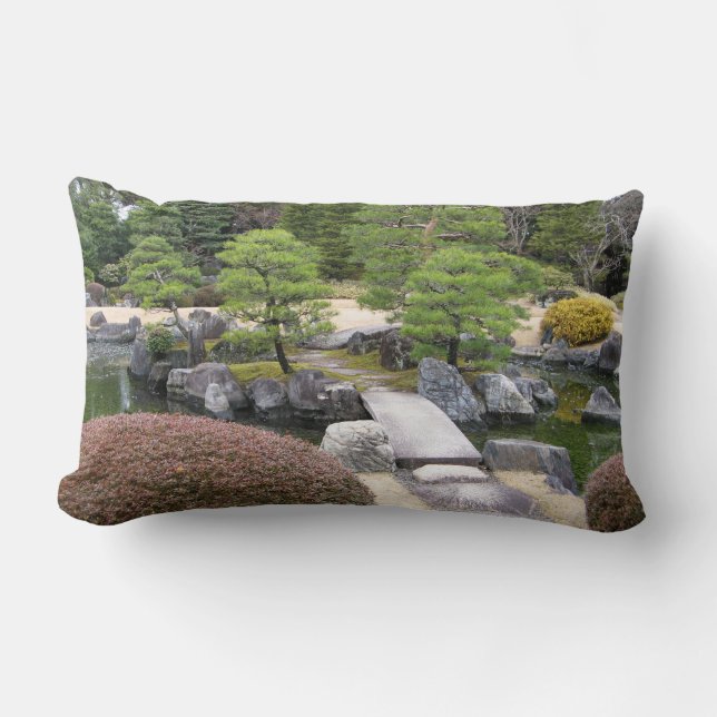 Japanese Garden 日本庭園 Lumbar Cushion (Front)