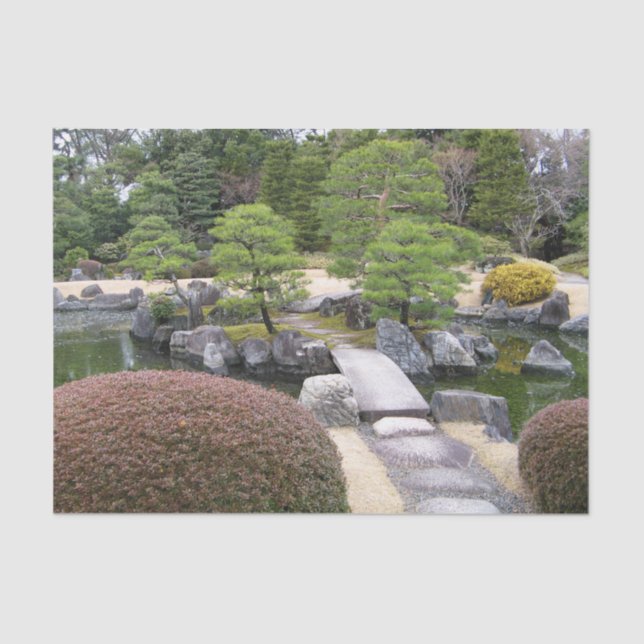 Japanese Garden 日本庭園 Tissue Paper (Front)
