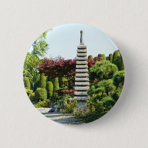 Japanese Garden 6 Cm Round Badge