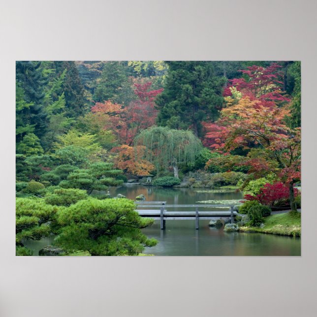 Japanese Garden at the Washington Park Poster (Front)