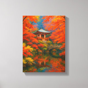 Japanese Garden Autumn Wall Art