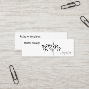 Japanese Garden Bamboo Mini Business Card