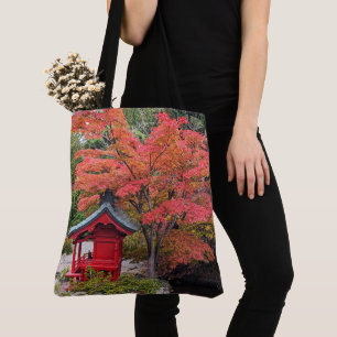 Japanese Garden Colourful Autumn Leaves Tote Bag