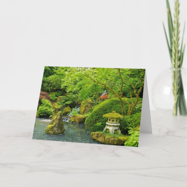 Japanese Garden Greeting Card (Front)