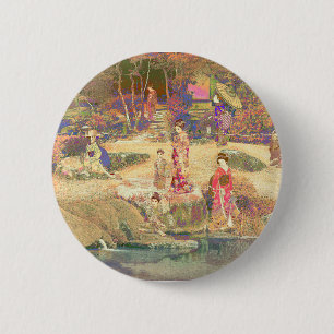 Japanese Garden II / Washed Edition 6 Cm Round Badge