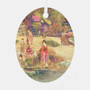 Japanese Garden II / Washed Edition Metal Tree Decoration