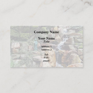 Japanese Garden in Autumn Business Card