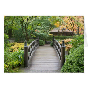 Japanese Garden in Fall Card
