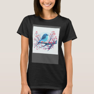 Japanese Garden in Full Bloom Tranquil Tweets Blu T-Shirt