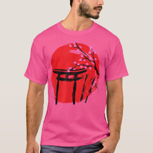 Japanese Garden Japanese Torii Japan Samurai T-Shi T-Shirt