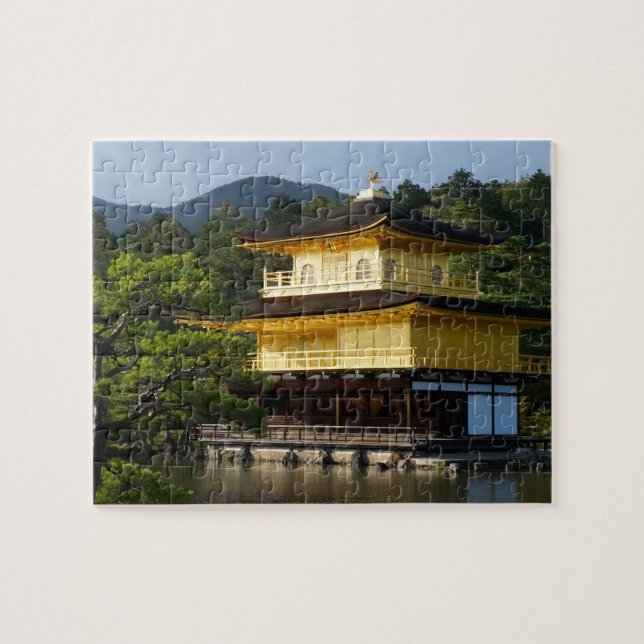 Japanese Garden, Kinkaku-ji Temple, Kyoto, Japan Jigsaw Puzzle (Horizontal)