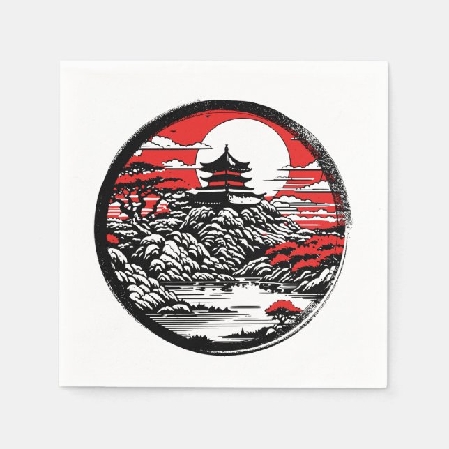 Japanese garden napkin (Front)