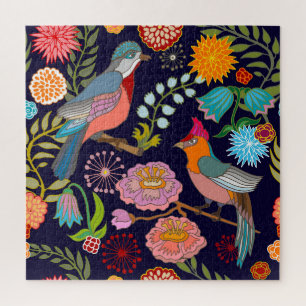 Japanese Garden: Oriental Victorian Seamless Jigsaw Puzzle