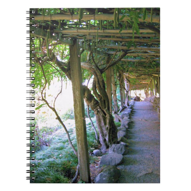 Japanese Garden Path/Arbor Note Book (Front)