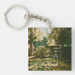 Japanese Garden, Portland, Oregon Souvenir Key Ring