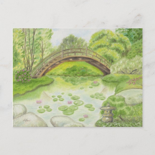 "Japanese Garden postcard (Front)