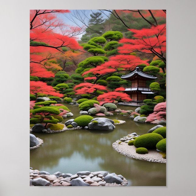 japanese garden poster (Front)