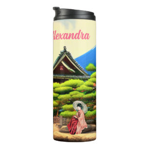 Japanese Garden Scenery Thermal Tumbler