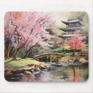 Japanese Garden Spring Mouse Mat