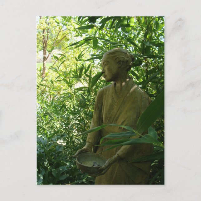 Japanese Garden Statue Postcard (Front)