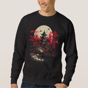 Japanese Garden Sunset Bridge Crane Nature Lover D Sweatshirt