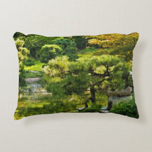 Japanese Garden - Traditional Aesthetic Decorative Cushion